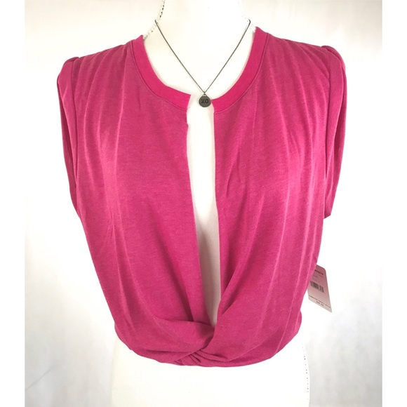 NWT FREE PEOPLE Active Pink Crop Top - Picture 5 of 8